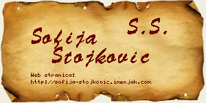 Sofija Stojković vizit kartica